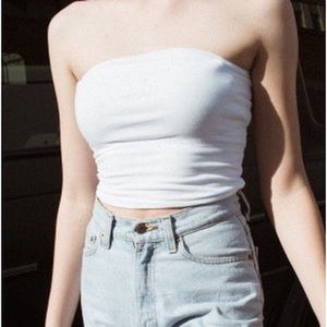 Brandy Melville White Tube Top